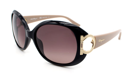 Salvatore Ferragamo Sunglasses SF668S-001-57-17-125 Non-Polarized