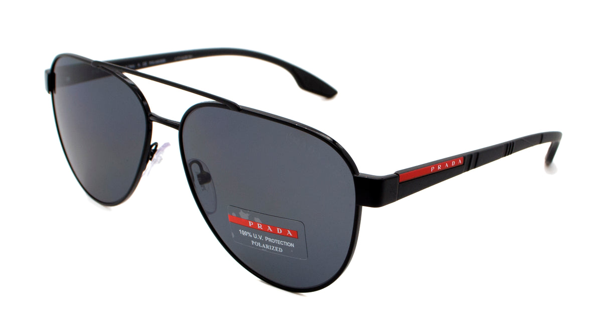 PRADA SPORT SUNGLASSES PS54TS-1AB5Z1-58-14-145 POLARIZED